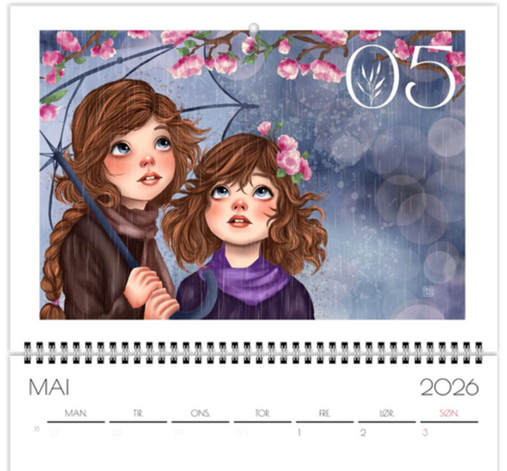 Annika - Kunstkalender 2026 A3 - NORSK